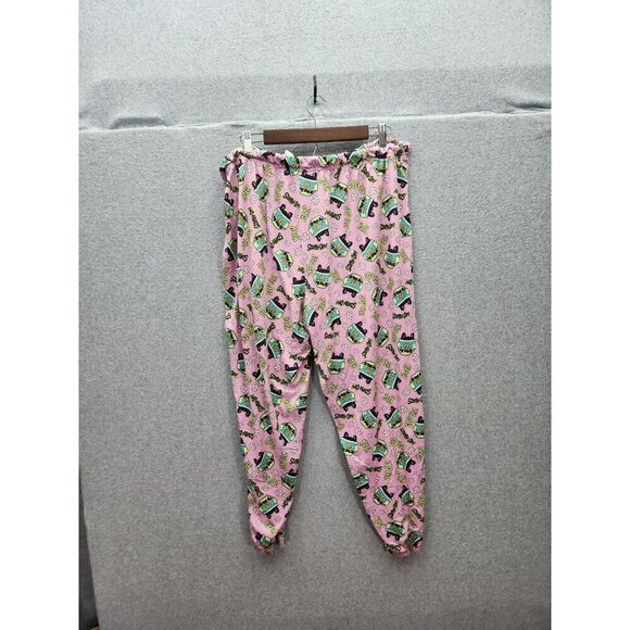 Scooby-Doo! Pink Cartoon Print Pajama Pants For Adults Size 2X - Picture 6 of 6
